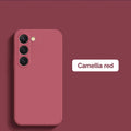 Capa de Silicone Líquido Quadrada para Samsung Galaxy S26 S25 S24 S23 S22 Ultra Plus S26Ultra - capinha Protetora Macia