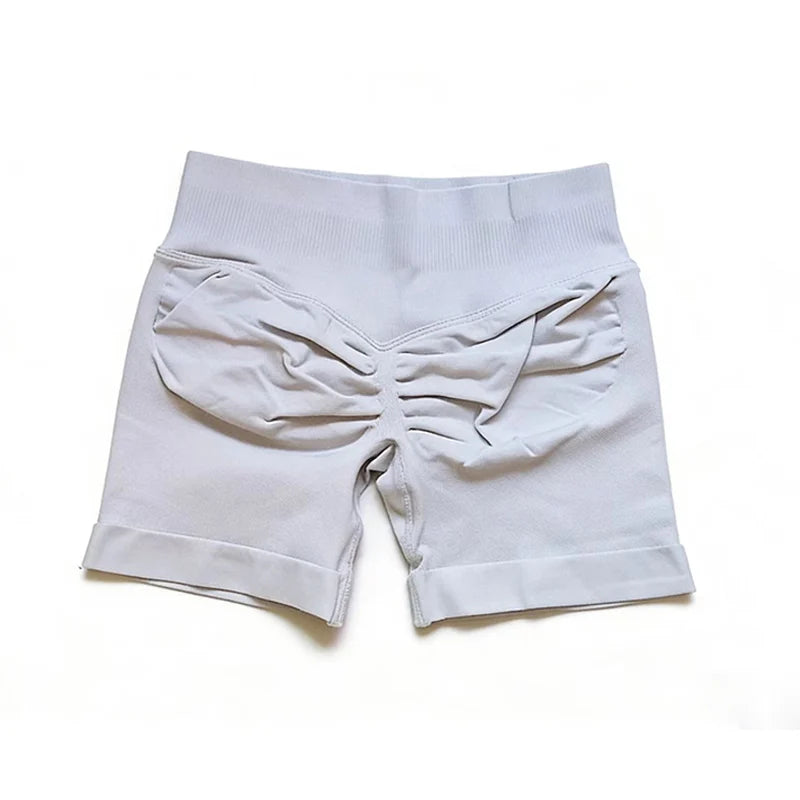 Shorts de impacto |   4.5 "fitness biker curto treino bottoms pilates correndo sem costura leggings ginásio mulher scrunch booty esportes shorts