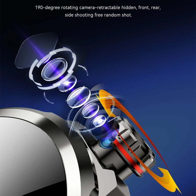 Smartwatch 4G com 16GB+256GB de RAM, tela AMOLED de 1,95 polegadas, bateria de 2100mAh, câmera de 900W, GPS, Wi-Fi, download de aplicativos Google, Android 9.0.