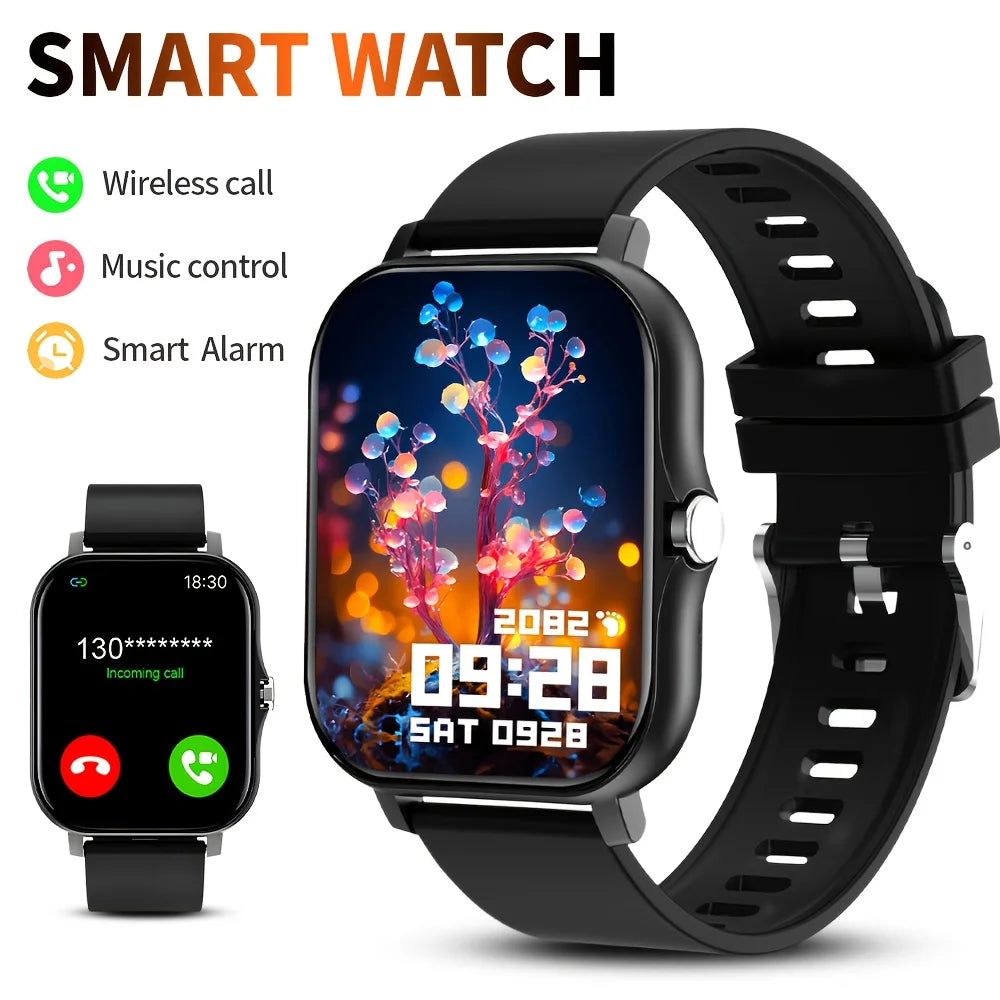 G.l wear novo smartwatch 1.83 polegadas display hd bluetooth chamando freqüência cardíaca atividade rastreamento smartwatch masculino feminino presente do feriado