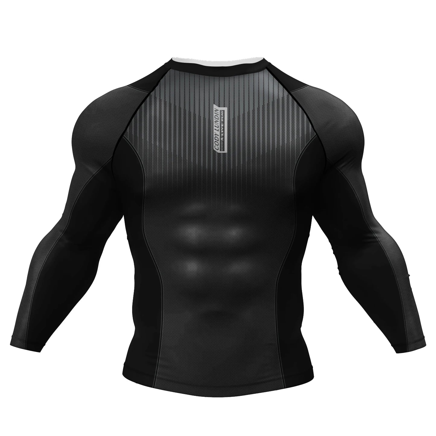 Cody Lundin Tattoo Camiseta de compressão de ginástica masculina sublimação manga longa Rashguard BJJ jiu jitsu camisa de boxe personalizada