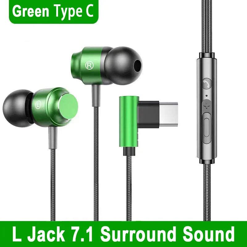 Fone com fio gaming headset som surround de alta fidelidade com microfone 3.5mm tipo c fones de ouvido música