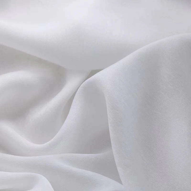 Macio branco voile sheer cortinas para sala de estar janela cor sólida tule cortina para o quarto casamento decoração casa personalizar