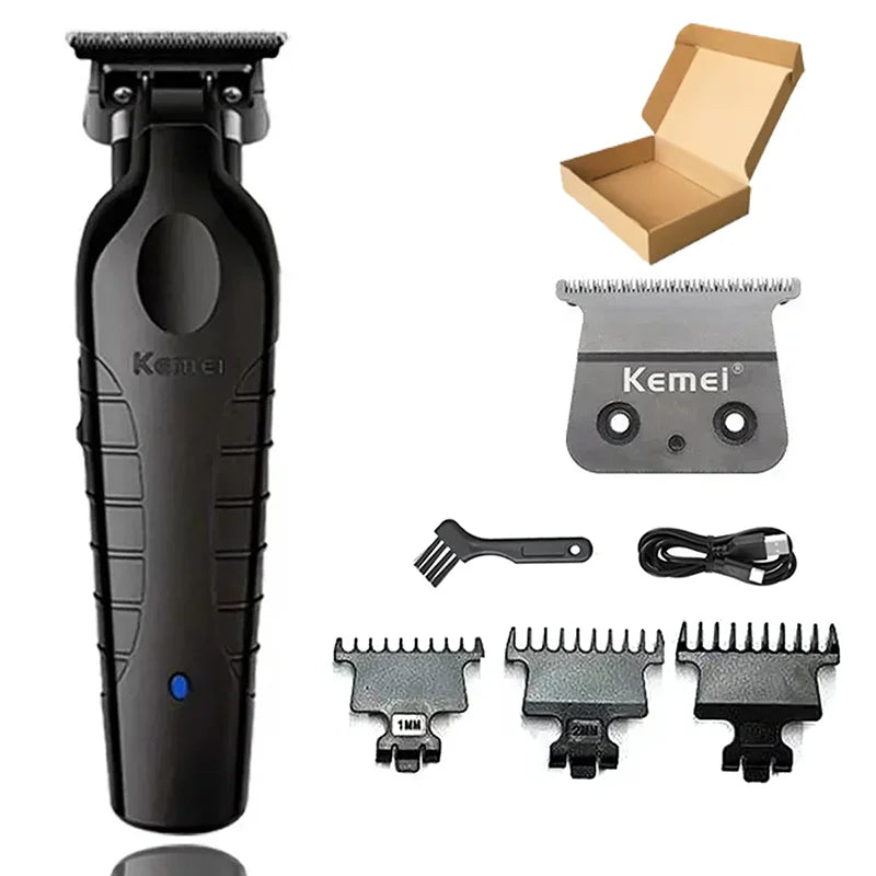 Kemei máquina de cortar cabelo Km-1071 Km-2299 Km-2024 ubs recarregável sem fio aparador de barba poderosa máquina de cortar cabelo elétrica para homem