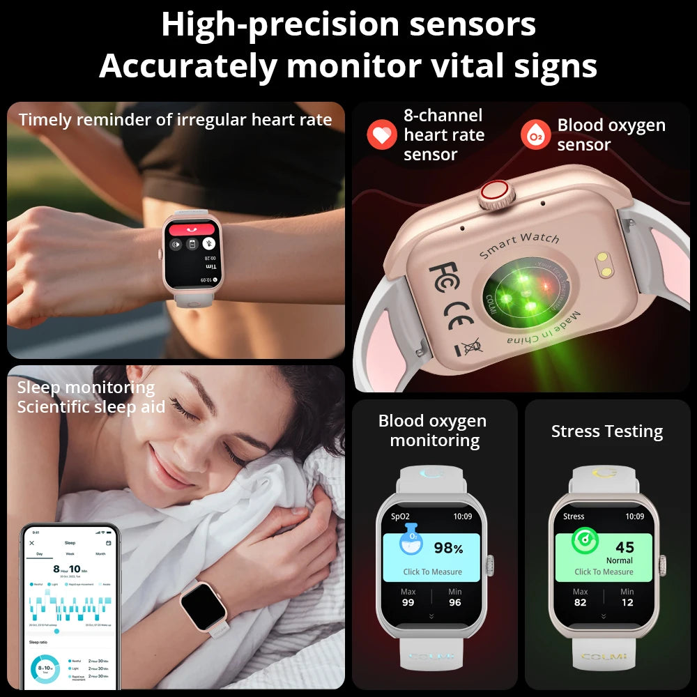 Novo colmi p86 1.93 "amoled smartwatch masculino gerenciador de saúde bluetooth chamada ip68 à prova dip68 água relógio inteligente feminino para xiaomi ios telefone
