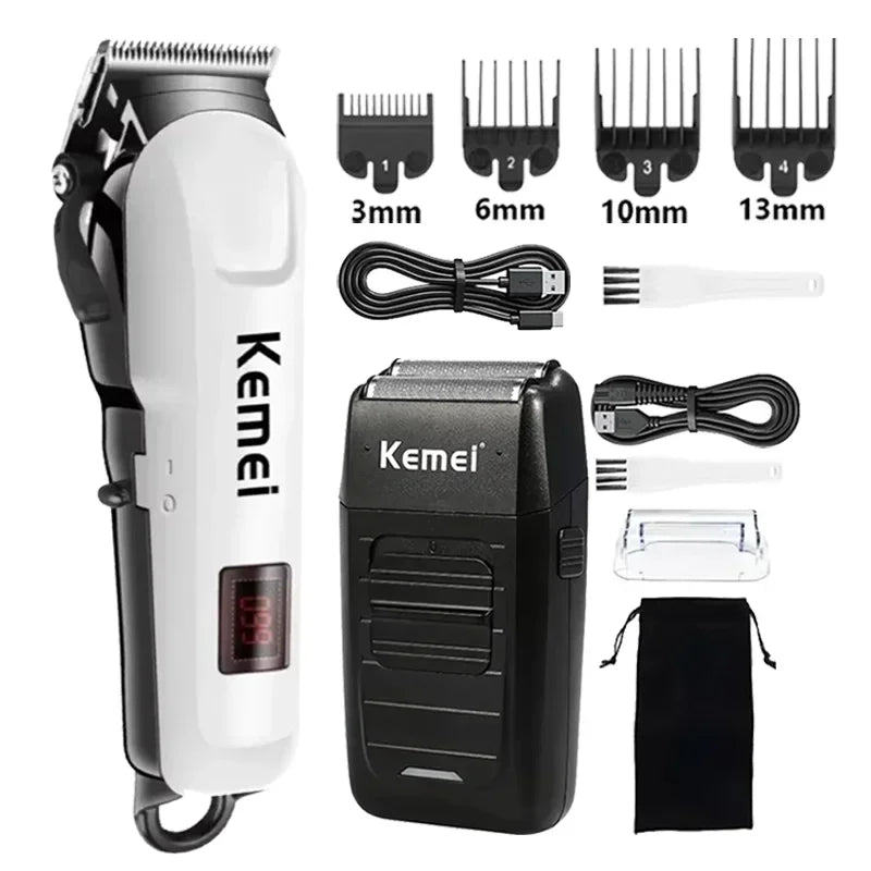 Kemei máquina de cortar cabelo Km-809A Km-1506 Km-1102 profissão aparador de cabelo elétrico aparador de barba para máquina de corte de cabelo masculino