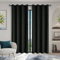 Cortinas Blackout Sólidas 100% com Ilhoses, Cortinas de Privacidade Total para Quarto, Lindas Cortinas para Sala de Estar