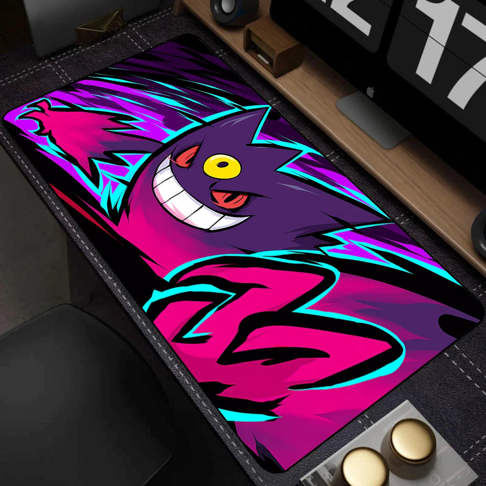 Tapete colorido para teclado de jogos, laptop, japão, legal, anime, mouse pad xxl, preto, p-pokemon, tapete de mesa, pc, g-gengar, gamer, gabinete, mousepad