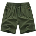 Shorts Esportivos Masculinos de Verão em Seda Gelada, Calças de Praia Casuais Soltas e Finas para Basquete, Corrida e Academia, com Absorção de Suor e Higroscópicas