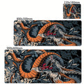 Preto e branco dragão grande mouse tapete de jogos mousepad grande base de borracha mouse pad roxo deskpad eyboard tapetes mousepads 400x900
