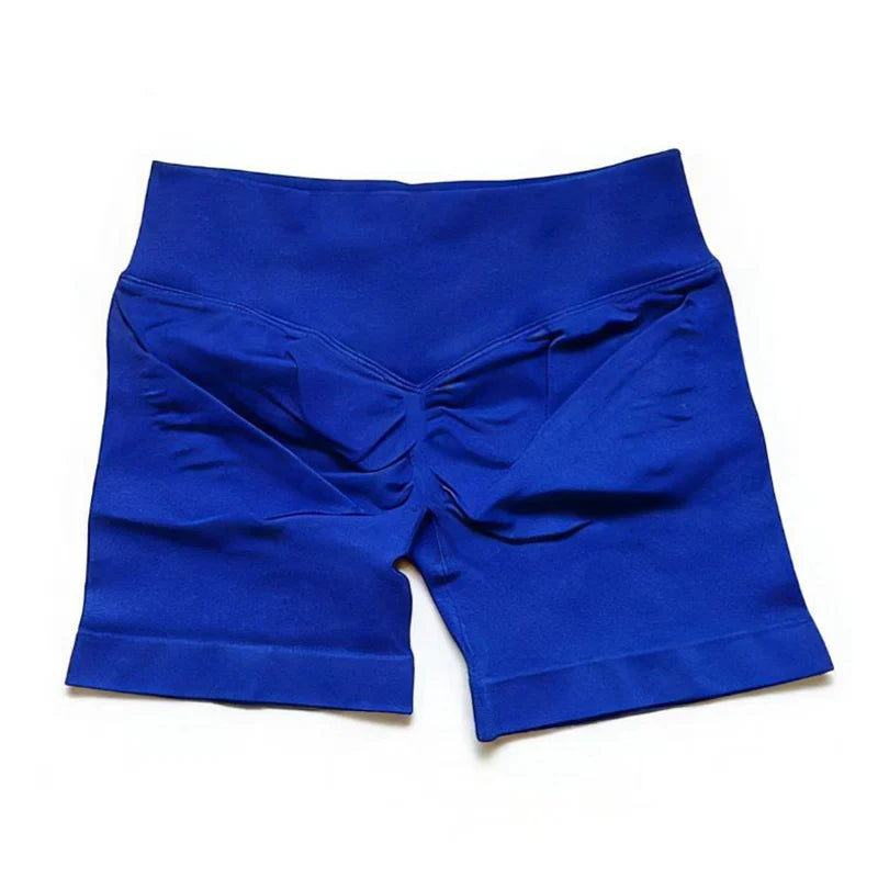 Shorts de impacto |   4.5 "fitness biker curto treino bottoms pilates correndo sem costura leggings ginásio mulher scrunch booty esportes shorts