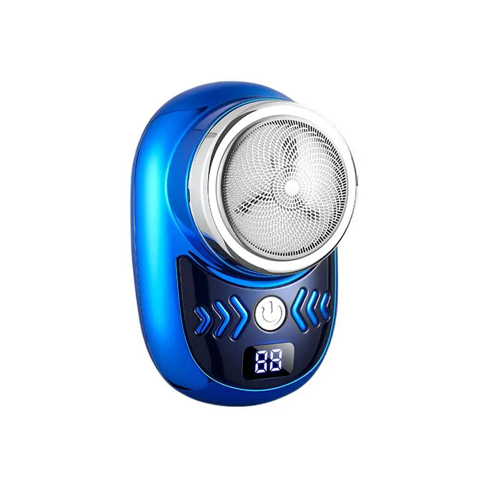 Barbeador Elétrico Masculino Lavável, Mini Aparador de Barba Compacto e Portátil, Ferramenta Recarregável para Aparar Barba