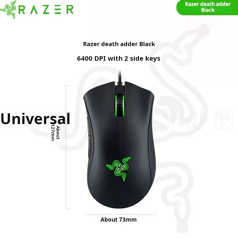 Razer Purgatory Viper Standard Edition 6400DPI Wired Gaming Mouse Marca Mercadoria Presente de Aniversário Graduação Atacado