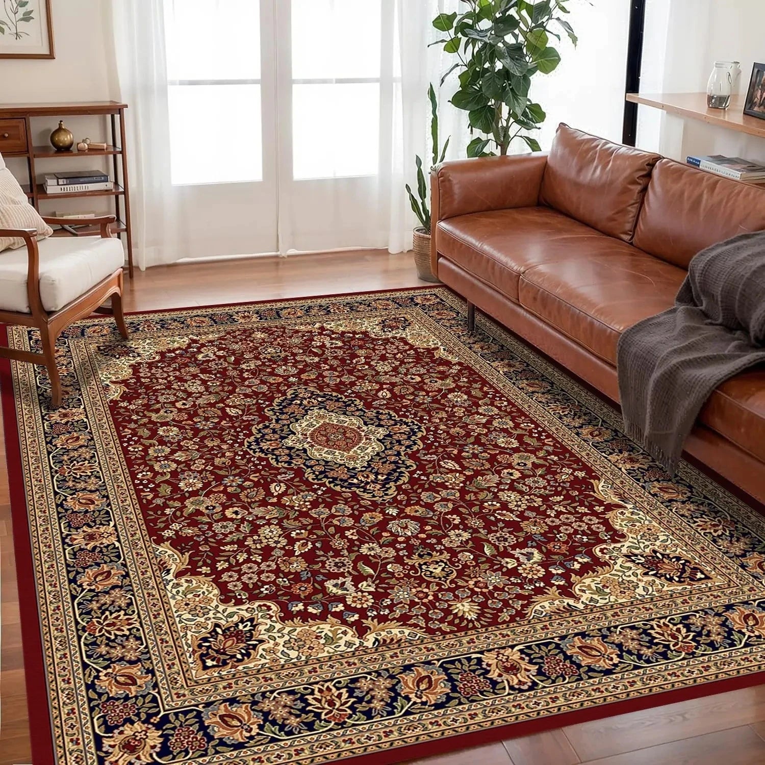 Vikama boêmio cristal veludo tapete antiderrapante para sala de estar, piso quarto tapetes tamanho grande, tapetes de sofá, estudo, decoração de casa