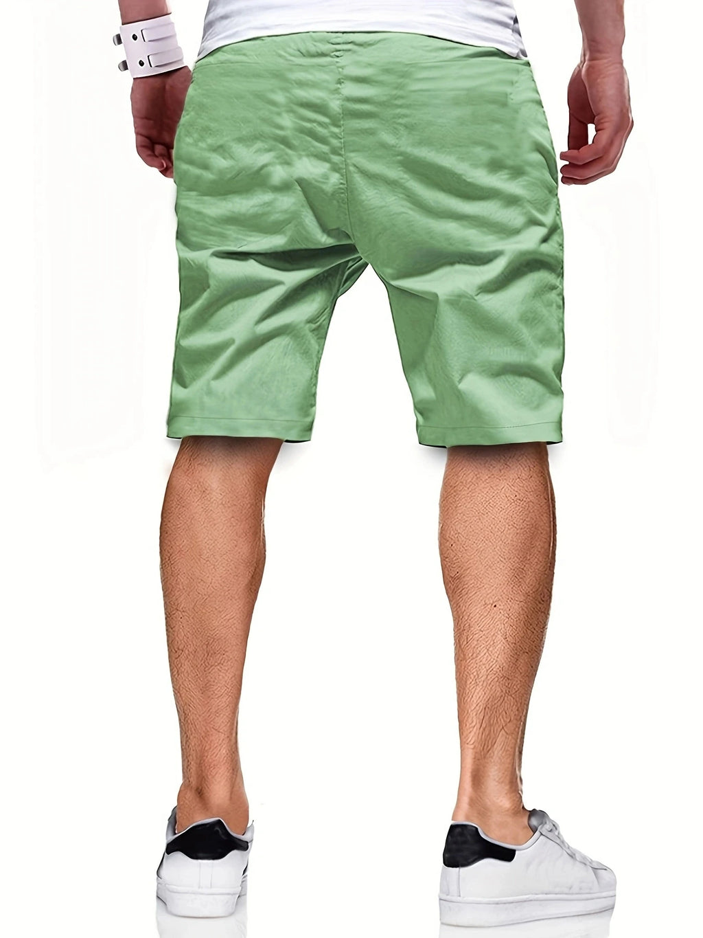 Novo verão masculino casual curto, bermuda, fitness jogging curto, vintage cintura elástica shorts de carga