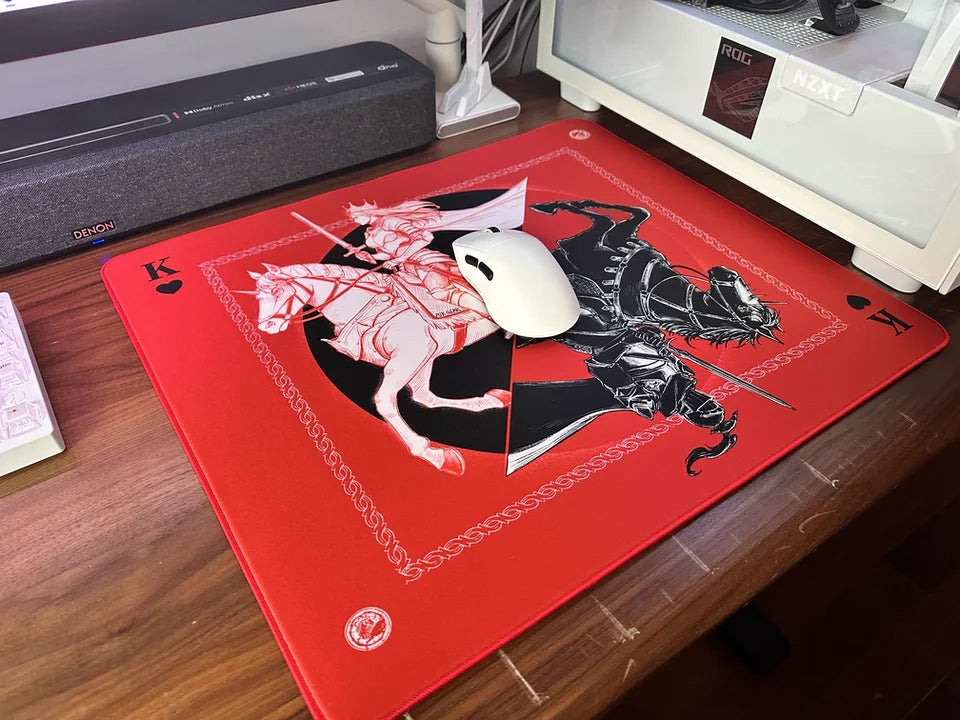 Mouse Pad Original ATK Warhorse Battle Riding com Ilustração Genuína para E-Sports, Jogos FPS e Uso em Escritório - Fearless Contract Delta
