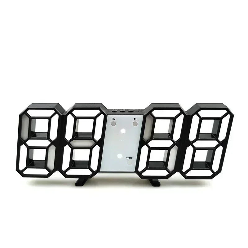 Relógio de mesa digital montado na parede relógio de mesa eletrônico decorativo com modo luminoso ajustável despertadores digitais mesa led