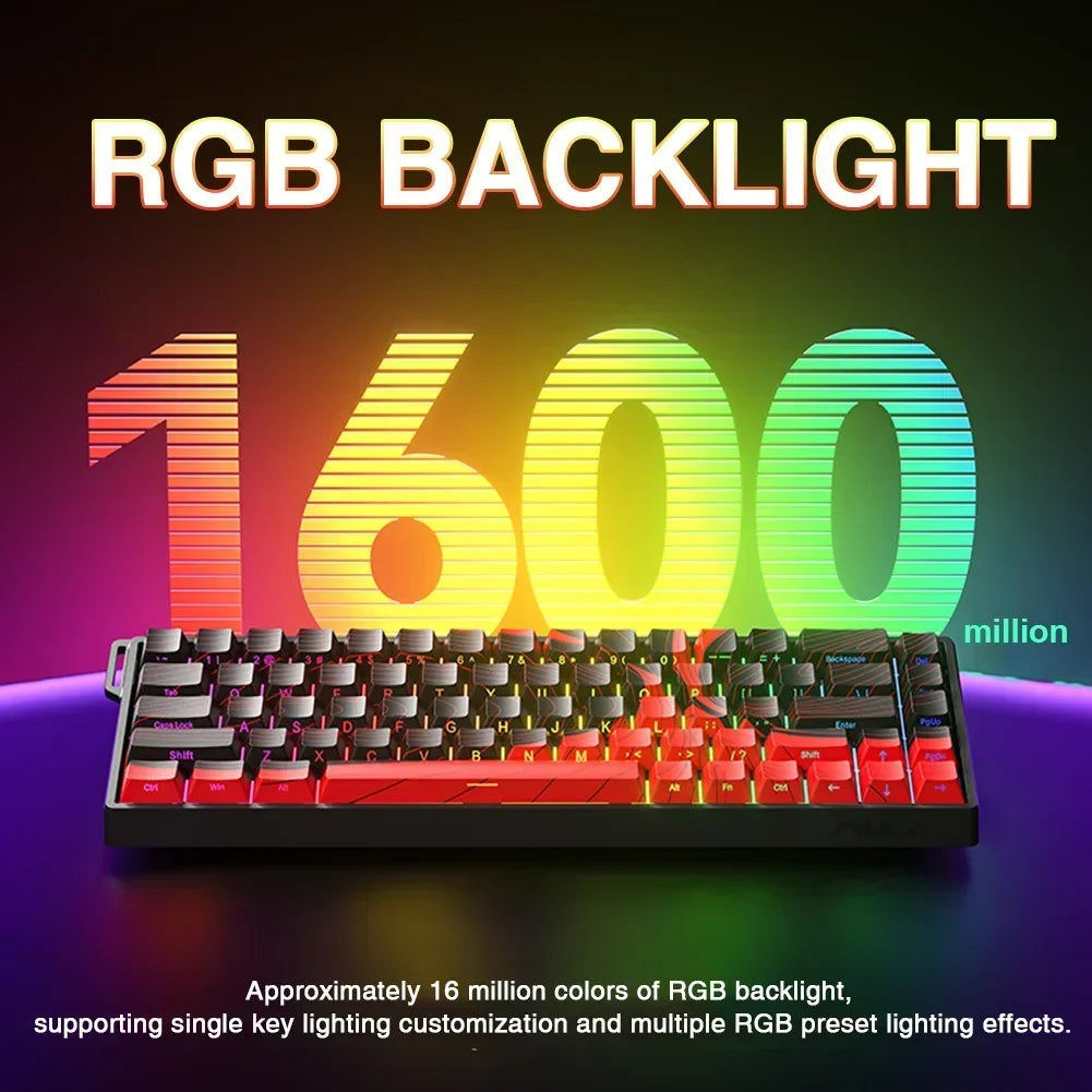 AULA WIN60 Teclado com interruptor magnético Gatilho rápido 8K Retorno RGB Hotswap 60% Teclado para jogos personalizado