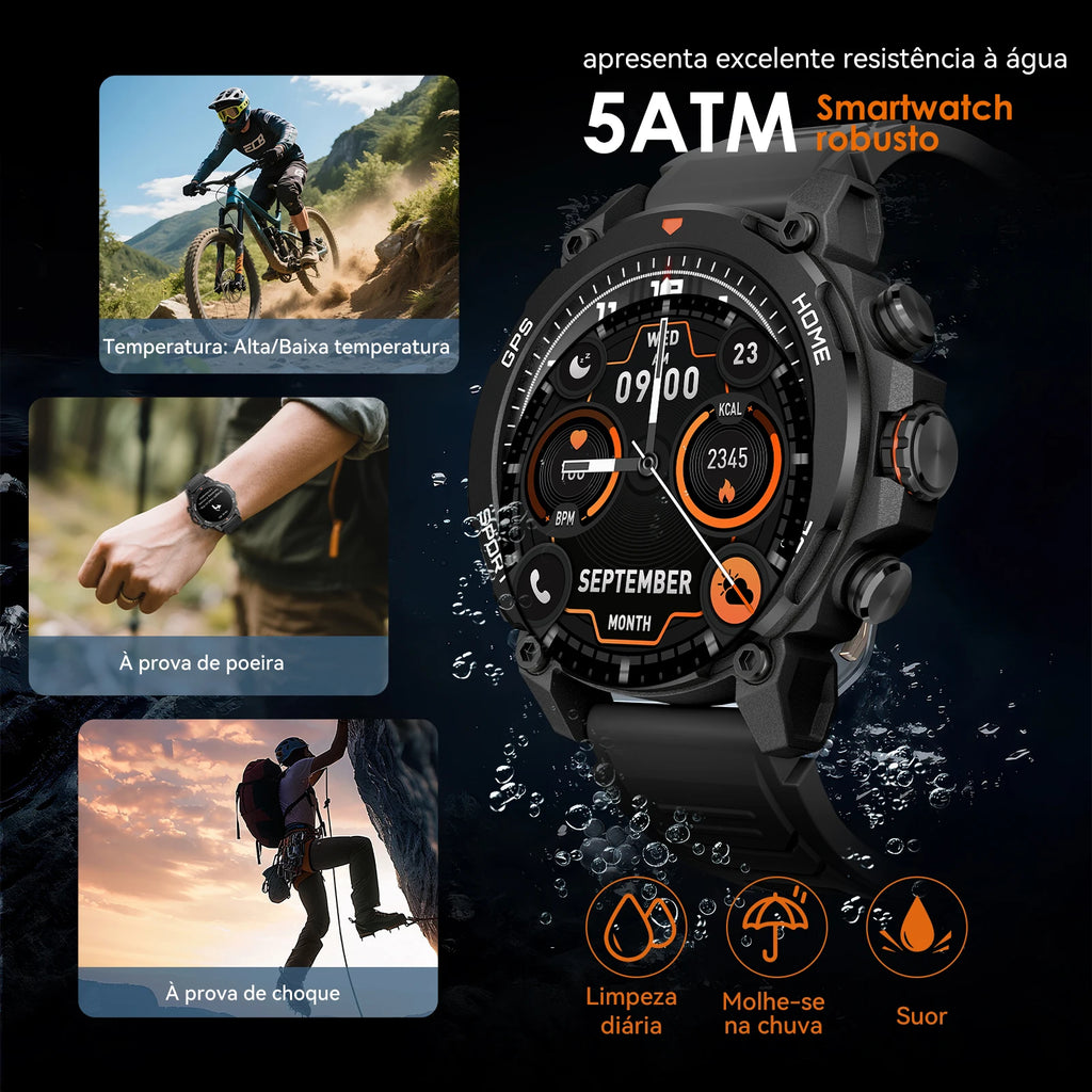 Active 2 Smartwatch 2025 Bluetooth, Chamada de Voz, Monitor de Frequência Cardíaca, Esportivo, Compatível com Android e iOS