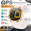 T-rex 3 ultra militar grau gps relógio inteligente 10atm à prova dwaterproof água bússola altímetro barométrico amoled masculino hd chamada esportes smartwatch