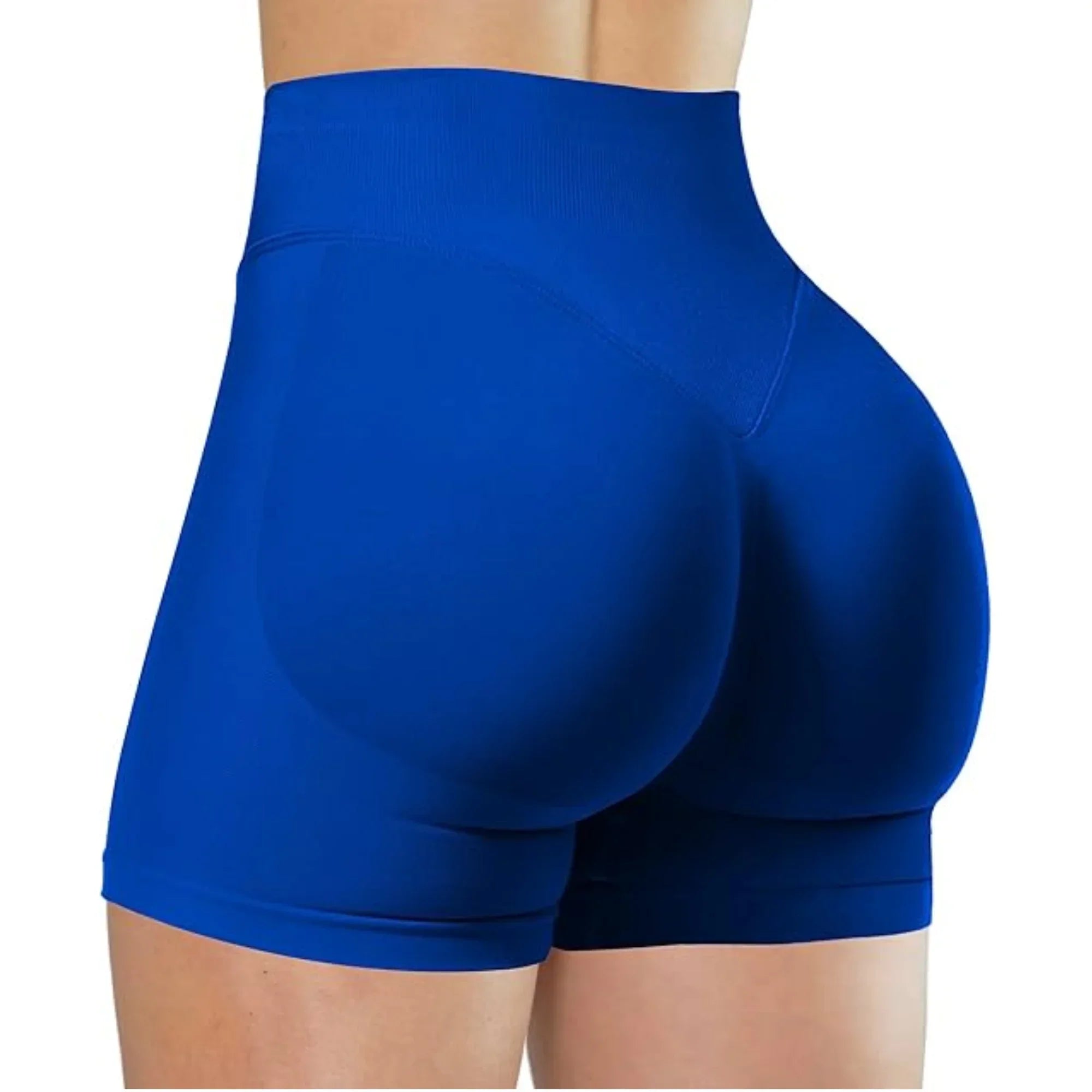 Verão cintura alta shorts de yoga para mulheres moda e sexy correndo calças de fitness cor sólida yoga leggings calças elásticas