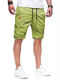 Novo verão masculino casual curto, bermuda, fitness jogging curto, vintage cintura elástica shorts de carga